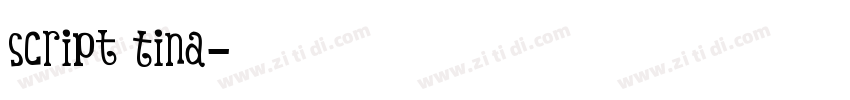 Script Tina字体转换